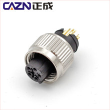 IP67 3 4 5 6 pin M12 C Código Macho Hembra Conector moldeado por inyección para cable PVC PUR